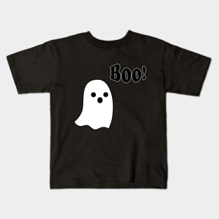 Boo! Halloween Ghost Design Mask Kids T-Shirt